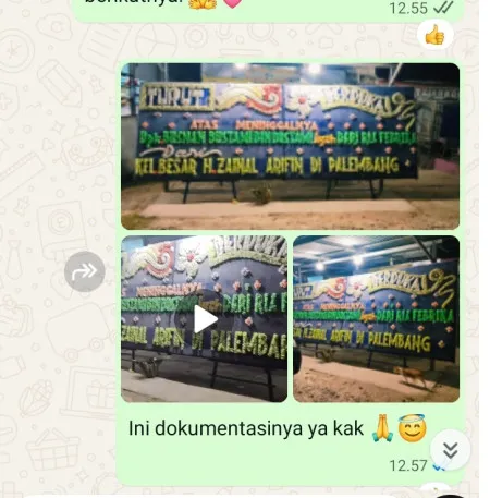 Pengiriman Papan Bunga Duka Bambu Apus